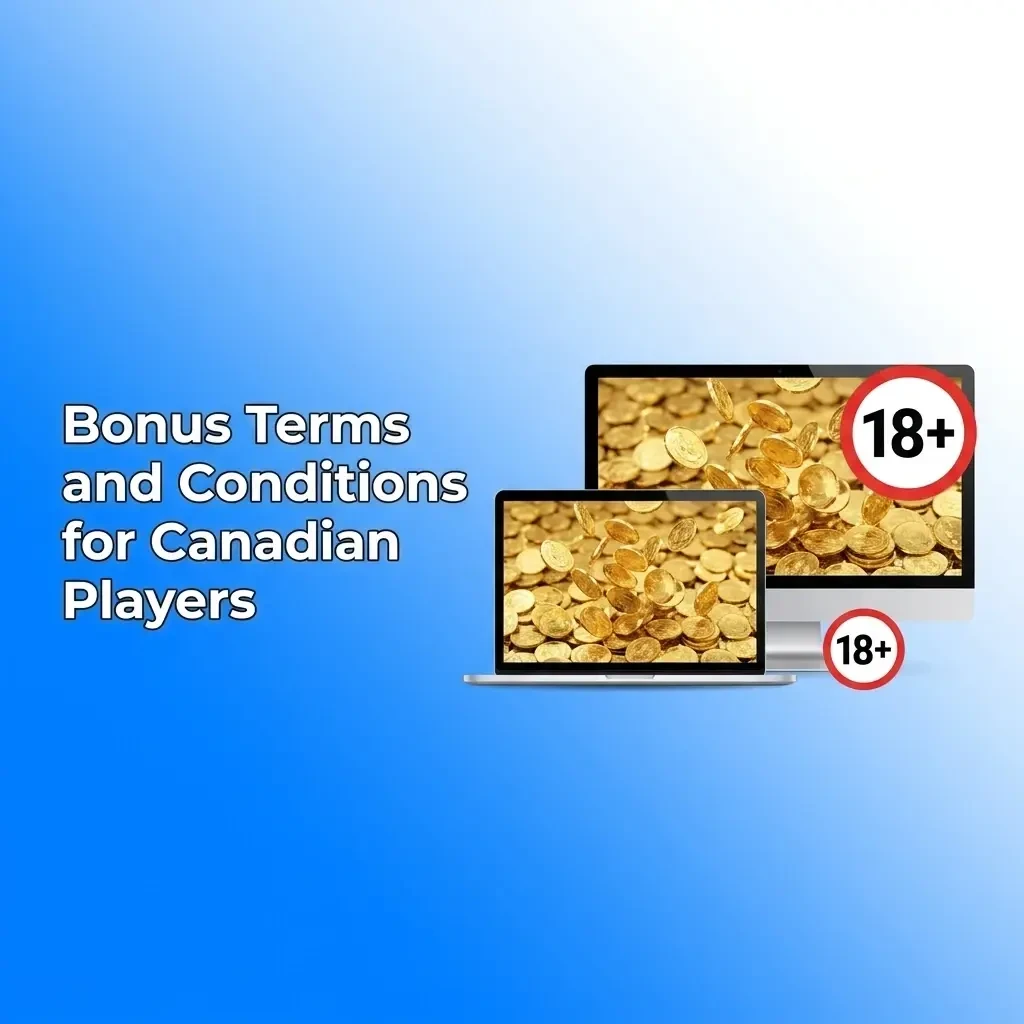 Canadian online casino bonus terms showing wagering requirements, validity periods, and eligibility rules for players