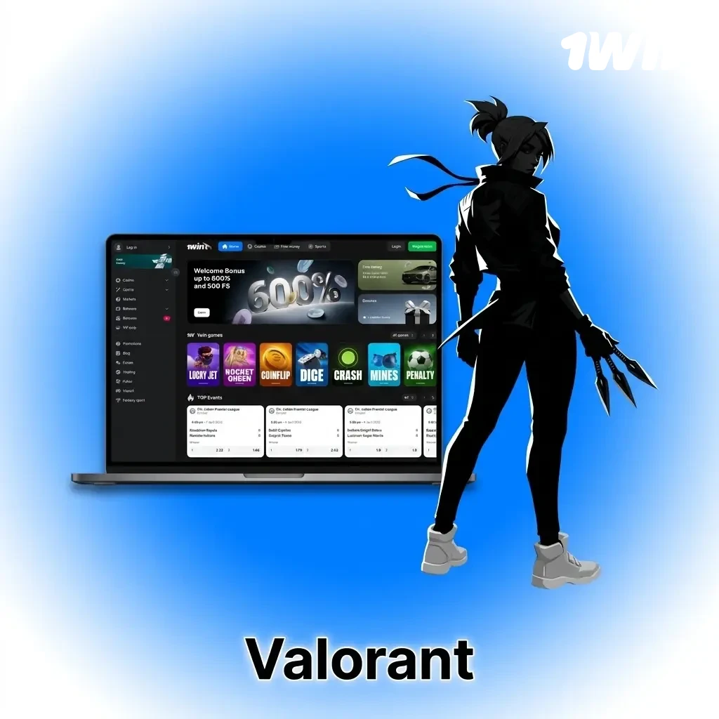 Valorant 5v5 tactical shooter esports betting on VCT Champions and Masters tournaments at 1win