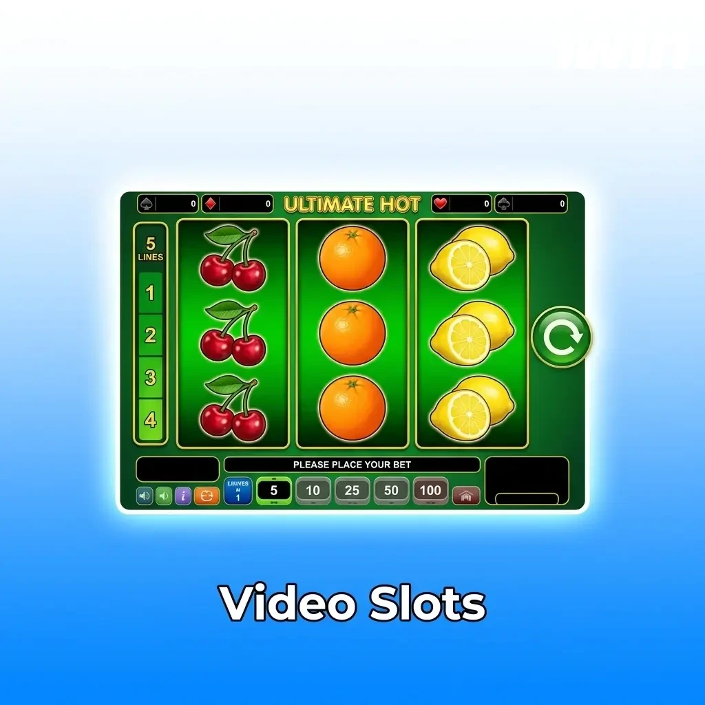 Video slots lobby on 1win featuring Book of Dead, Sweet Bonanza, Gonzo's Quest, and more top titles