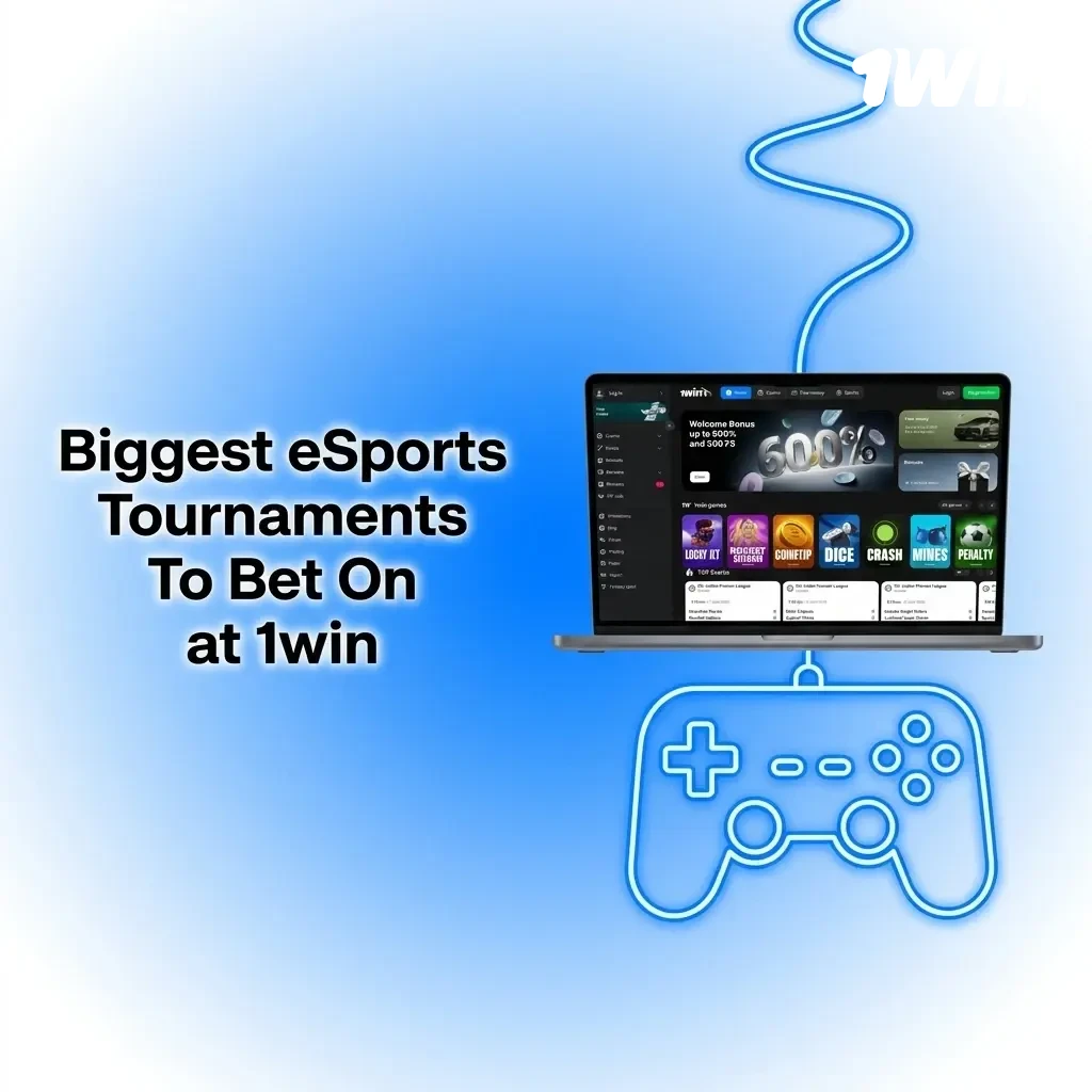 Biggest eSports tournaments to bet on at 1win including CS2, Dota 2, Valorant, and League of Legends events