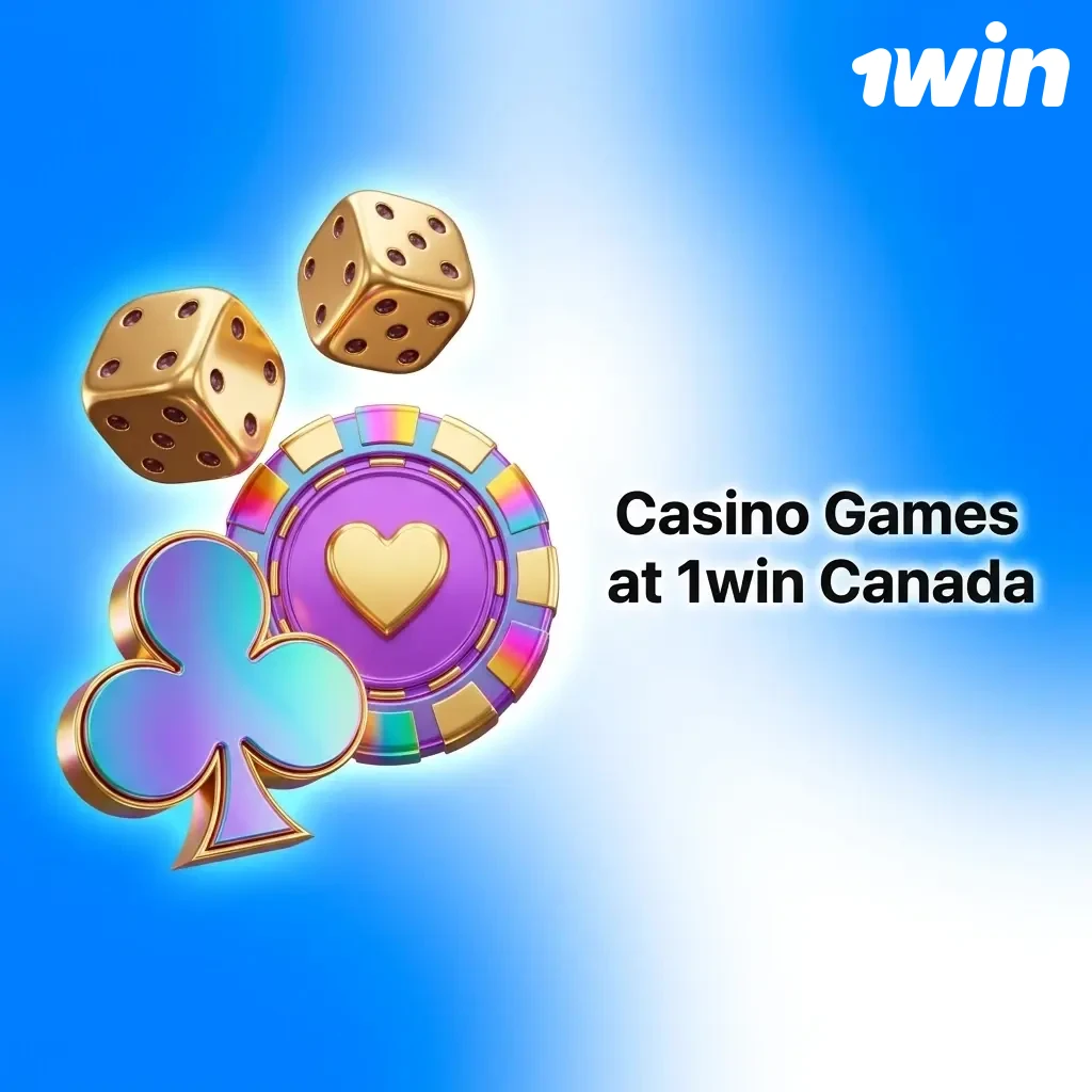 1win Canada casino library with 15,000+ titles including slots, live dealer games, crash games, and more for Canadian players