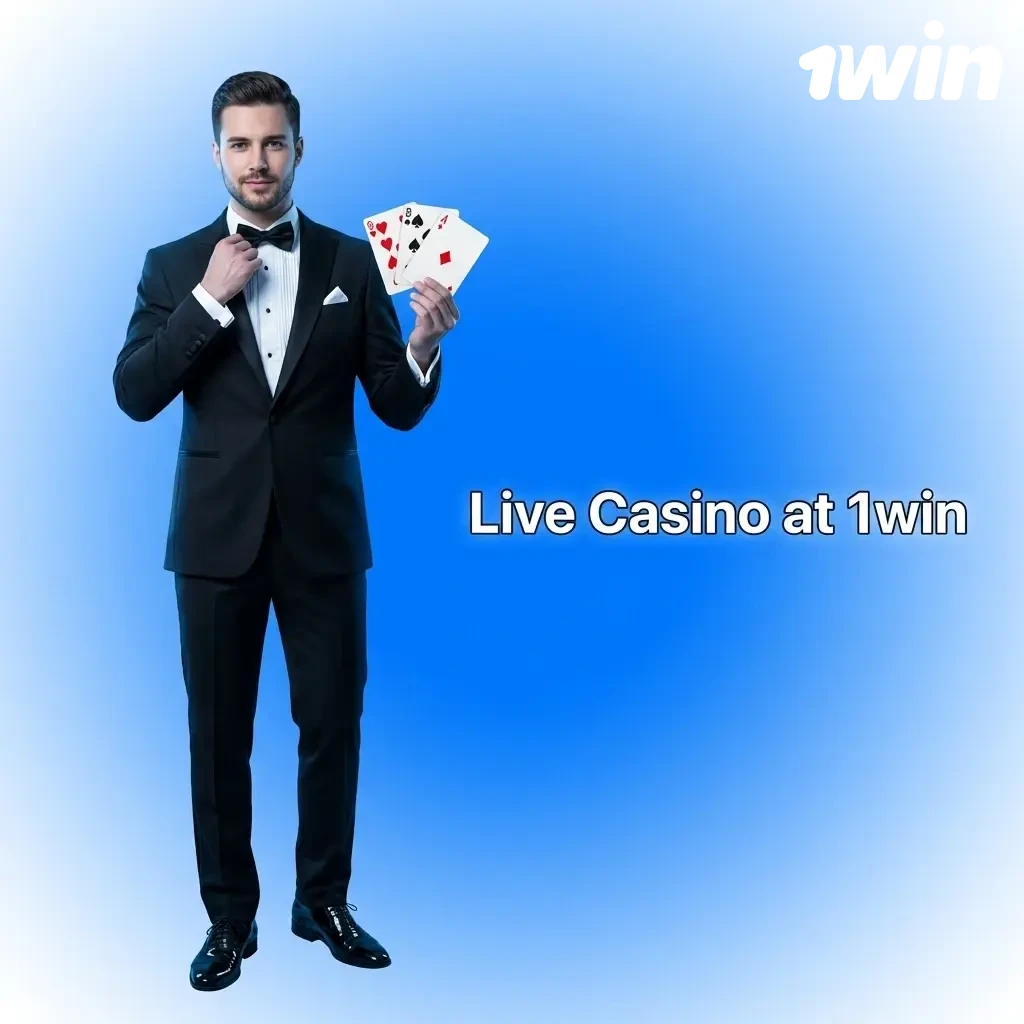 1win live casino with real dealers streaming HD table games including roulette, blackjack, baccarat, and live game shows
