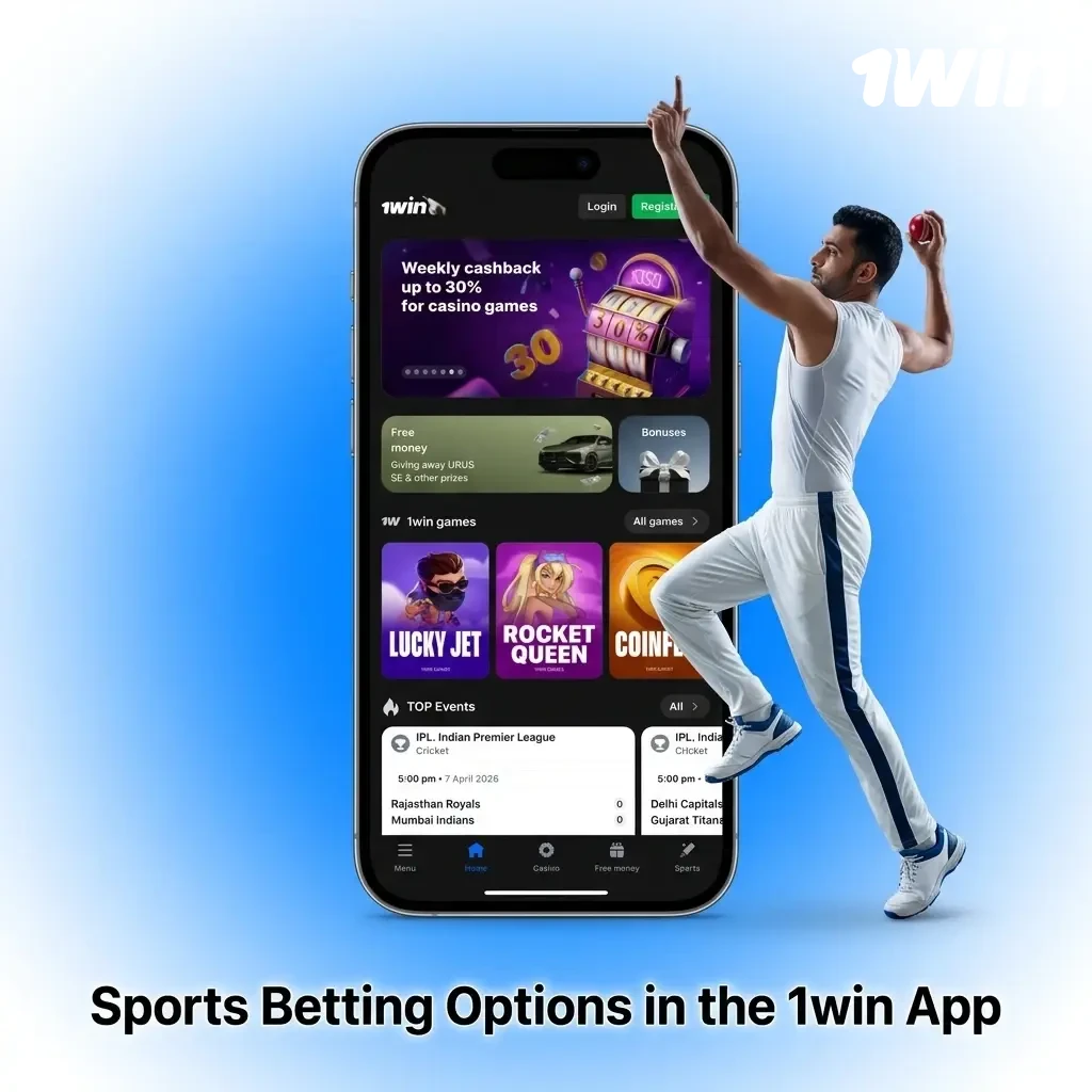 1win app sports betting options including soccer, hockey, basketball, eSports, and more for Canadian players